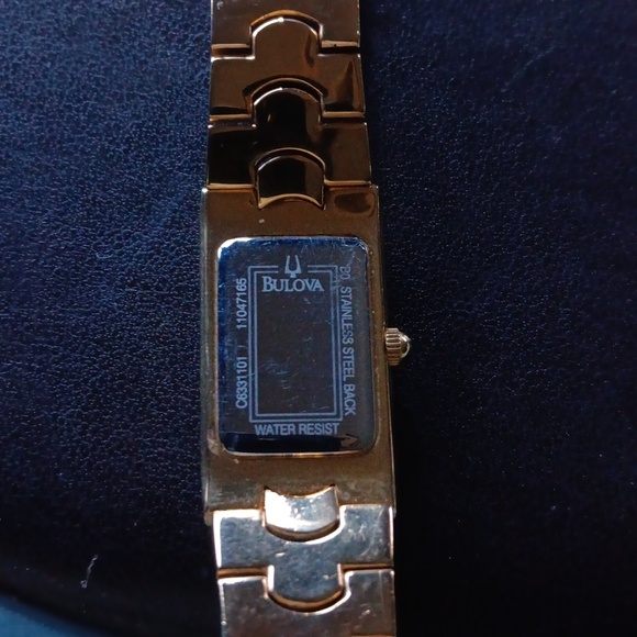 Bulova Gold Tone Dial Ladies Latest Watch - Picture 3 of 3